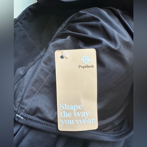 POPILUSH The Shapewear Slimming Tummy control Swimsuit Deep-V Neck One-Piece NWT - Picture 8 of 10